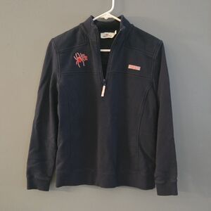 Vineyard Vines Dark Blue Zip-Up Sweater